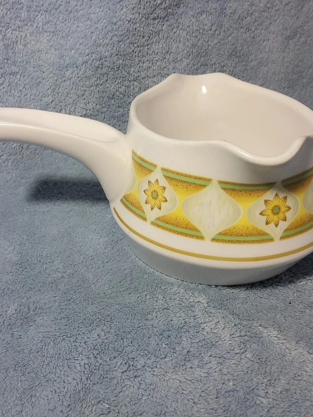 Vintage 1970's Noritake Progression Sunglow 9042 China Gravy Boat Sauce Pitcher